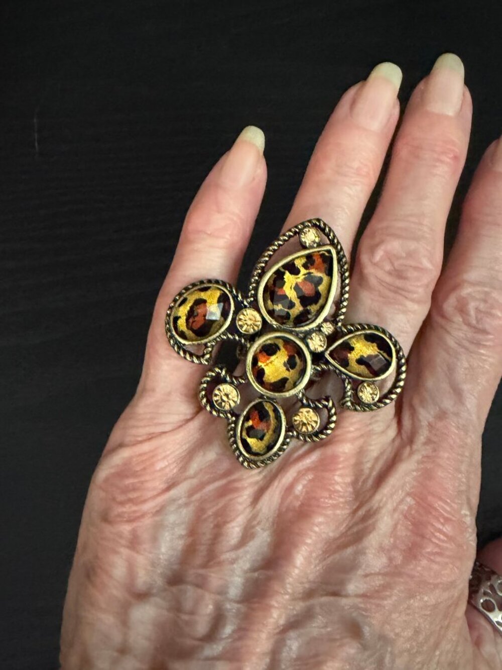 Leopard Print Stretch Ring